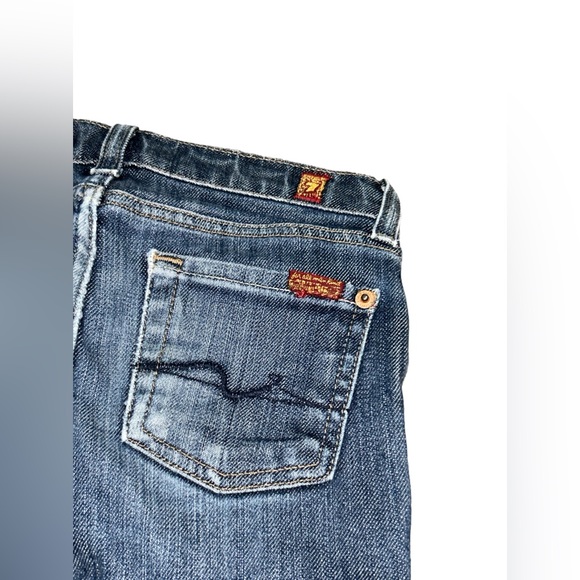 Kids 7 For All Mankind relaxed distressed jeans 6 - Picture 3 of 5